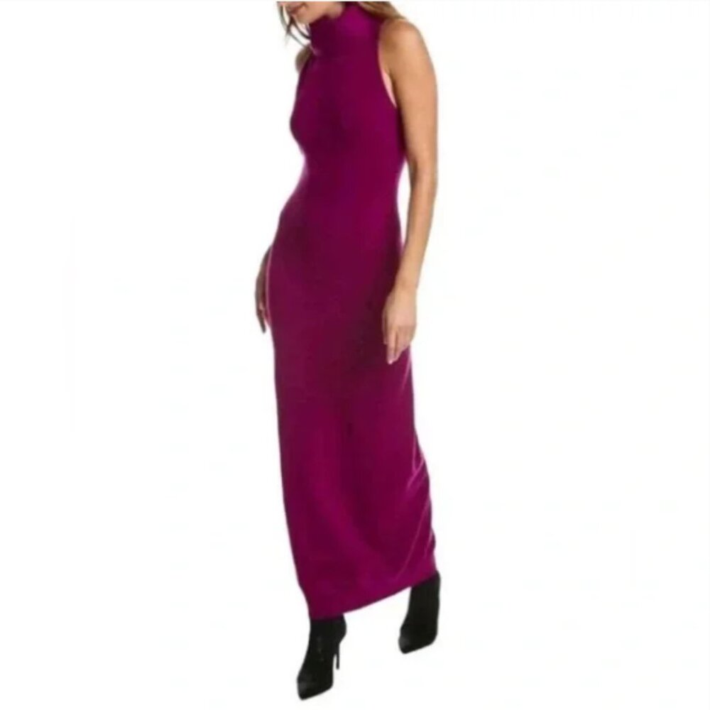 NWT Ronny Kobo Mockneck Sweater Dress, Violet, S